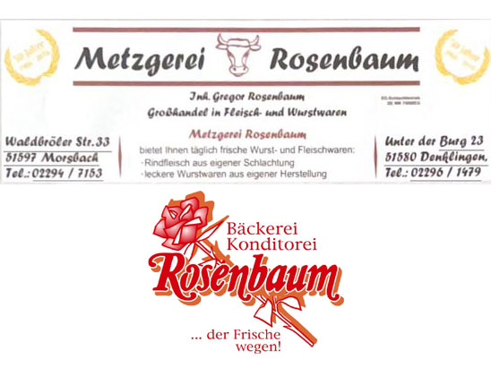 Werbepartner Bäckerei & Metzgerei Rosenbaum